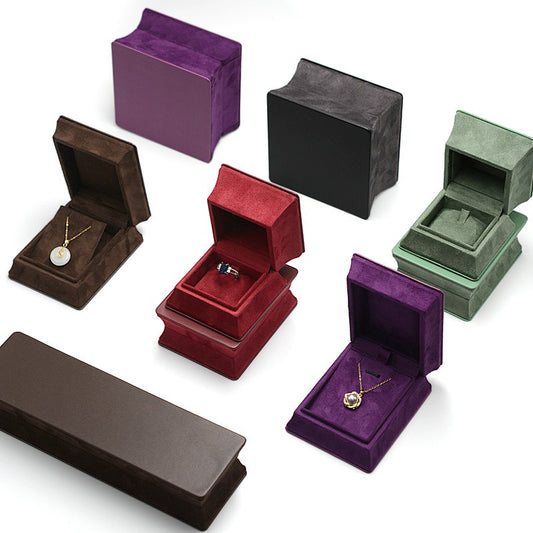 ring box and earring box and pendant box - PU Leather Box Ring Pendant Earrings C00259 front view