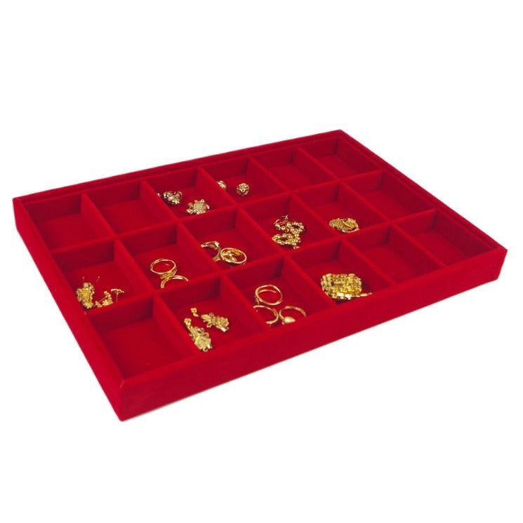 ring box and necklace box - Red Gold Tray Box Necklace Ring C00016 product view 12