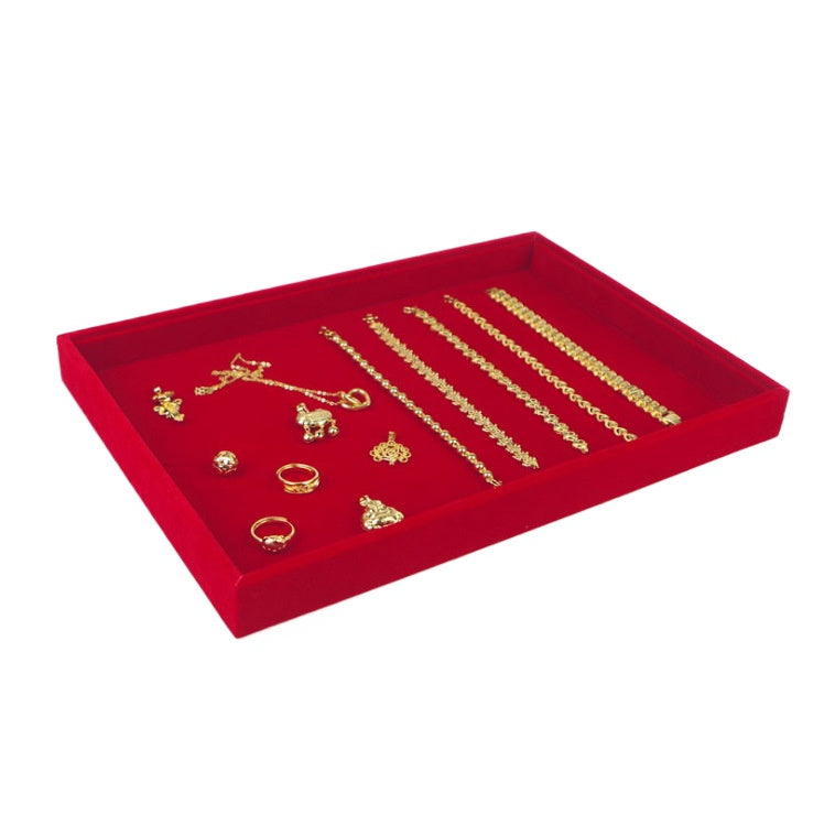 ring box and necklace box - Red Gold Tray Box Necklace Ring C00016 product view 06