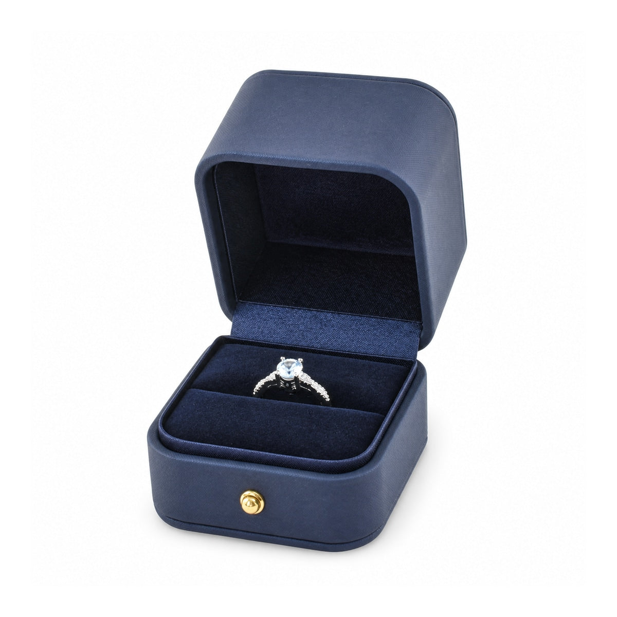 ring box - PU Ring Box P12R-ML BK front view