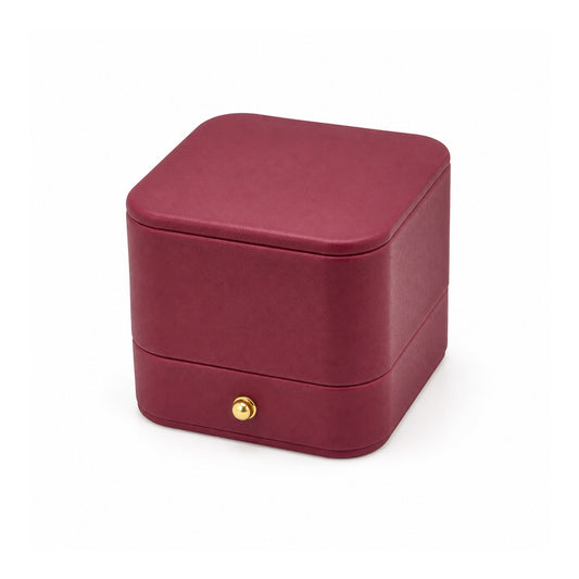 ring box - PU Ring Box P12R-MAG BK open view