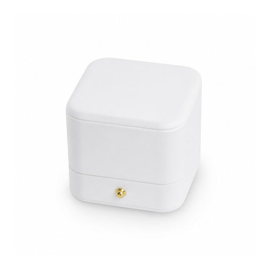 ring box - PU Ring Box P12R-W W open view