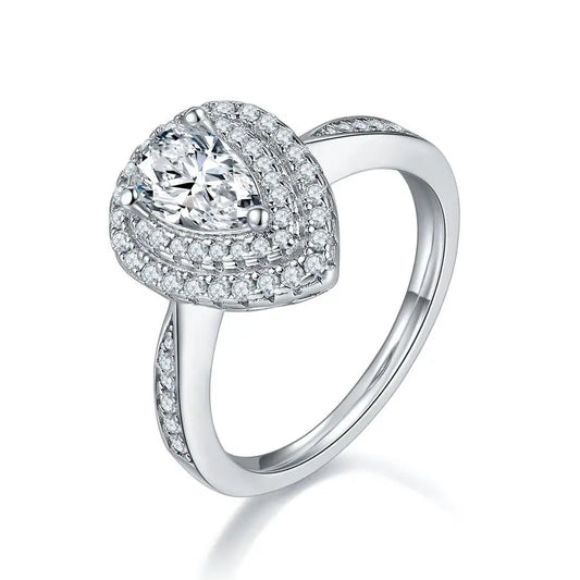 ring box and sterling silver jewelry - 925 Silver Ring Box SLM0049R-White-6 front view