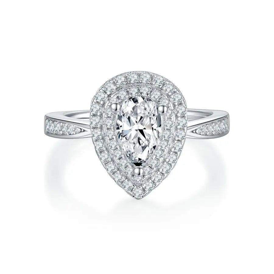ring box and sterling silver jewelry - 925 Silver Ring Box SLM0049R-White-6 open view