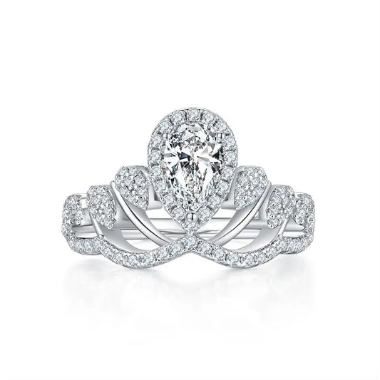 ring box and sterling silver jewelry - 925 Silver Ring Box SLM0054R-silver-6 open view