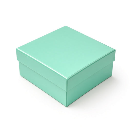 ring box - T Blue Glossy Compact Ring Cotton-Filled Jewelry Box 100-Piece Pack BX2834TG open view