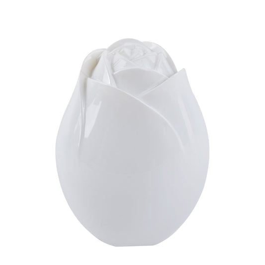 ring box - White Rose Ring Box open view