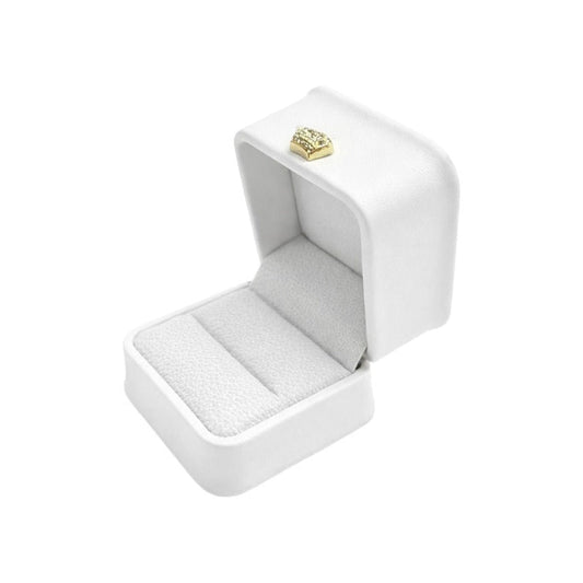 ring box - 24pcs White Ring Box P016-R1-W W front view