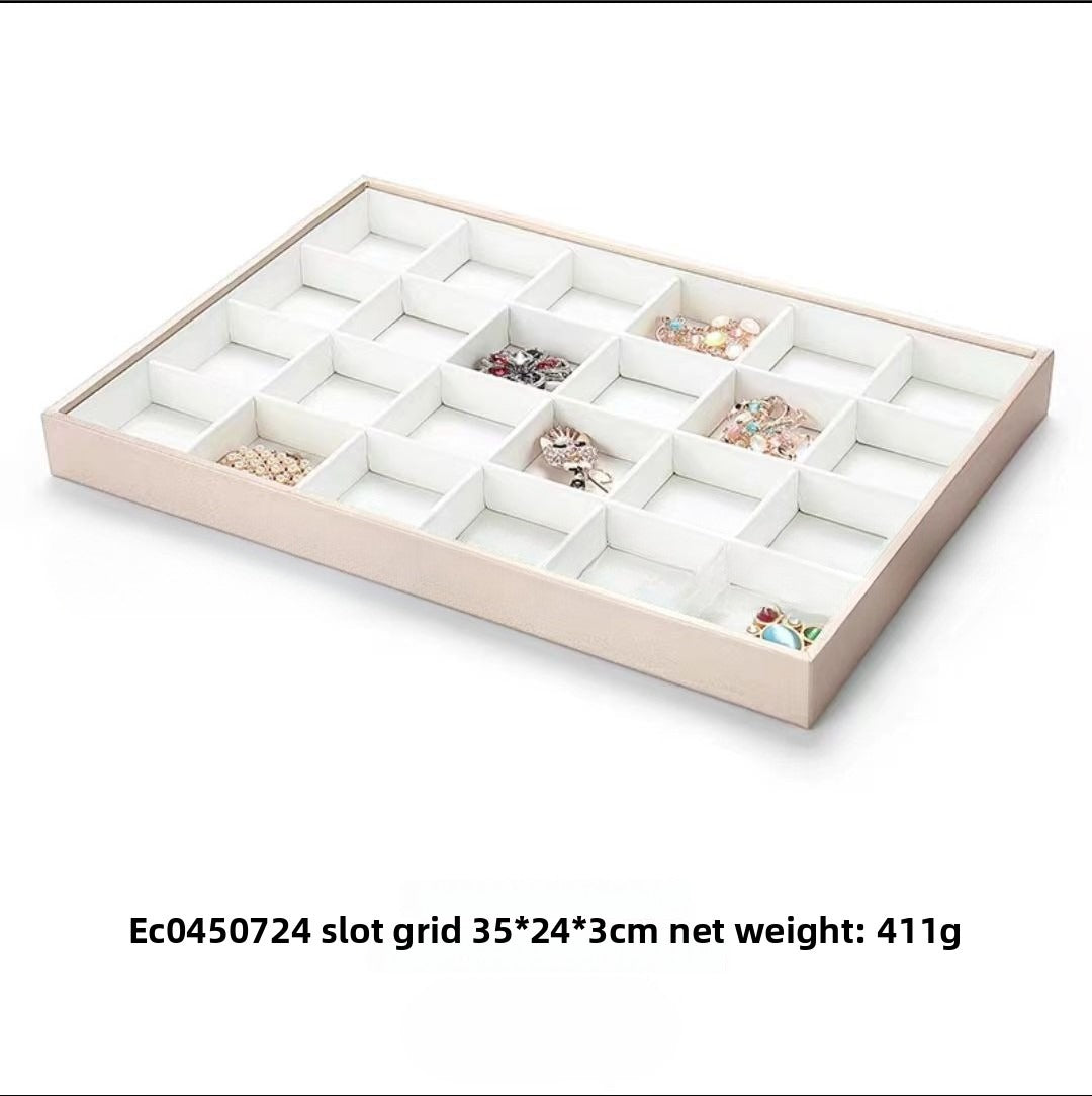ring display and bracelet display and necklace display - Leather Tray Necklace Ring Bracelet DC0002 product view 17