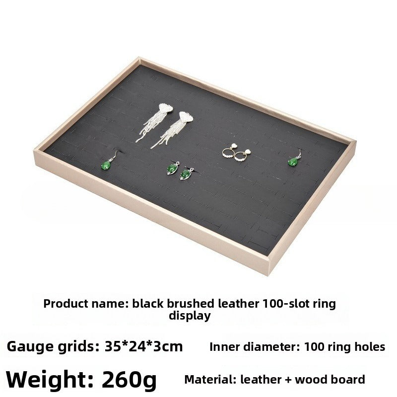 ring display and bracelet display and necklace display - Leather Tray Necklace Ring Bracelet DC0002 product view 19