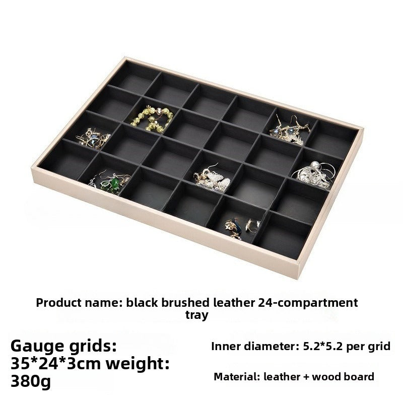 ring display and bracelet display and necklace display - Leather Tray Necklace Ring Bracelet DC0002 product view 20