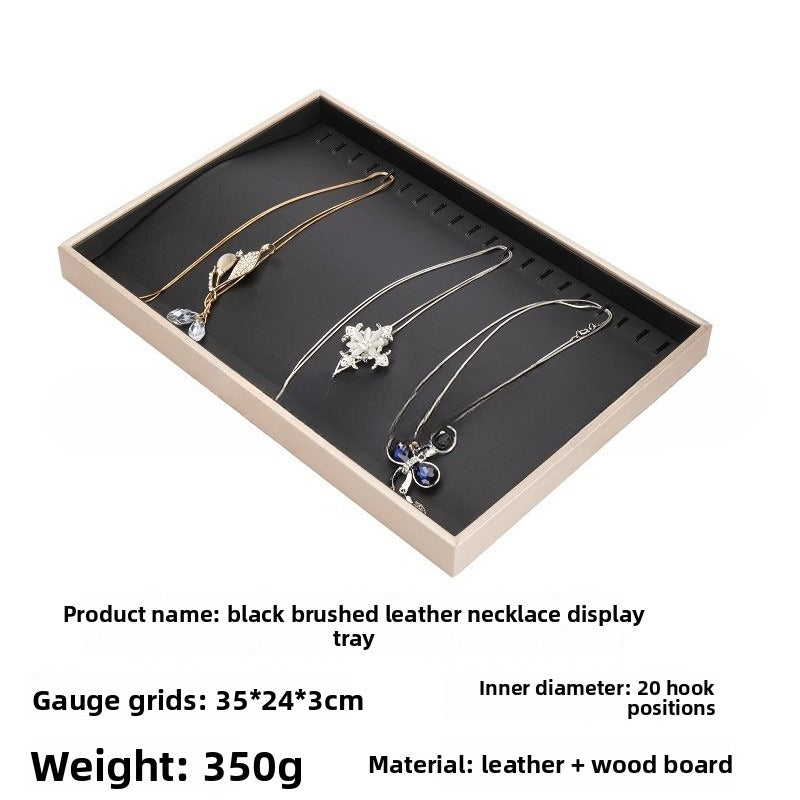 ring display and bracelet display and necklace display - Leather Tray Necklace Ring Bracelet DC0002 product view 46