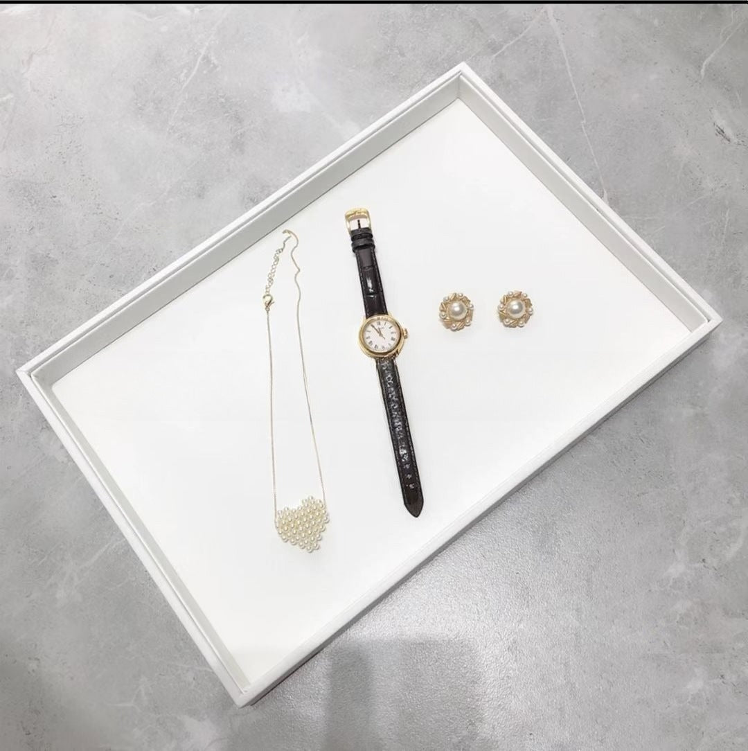 ring display and bracelet display and necklace display - Leather Tray Necklace Ring Bracelet DC0002 product view 49