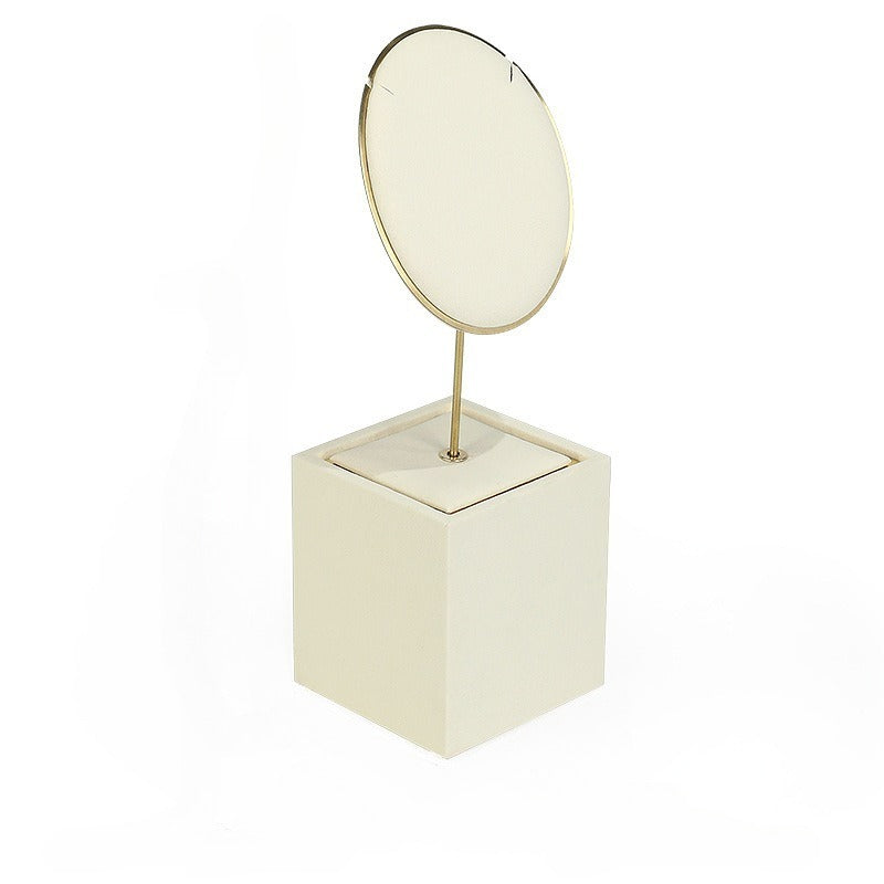 ring display and earring display - Beige Gold Velvet Metal Display Stand Ring Earring C02771 product view 07