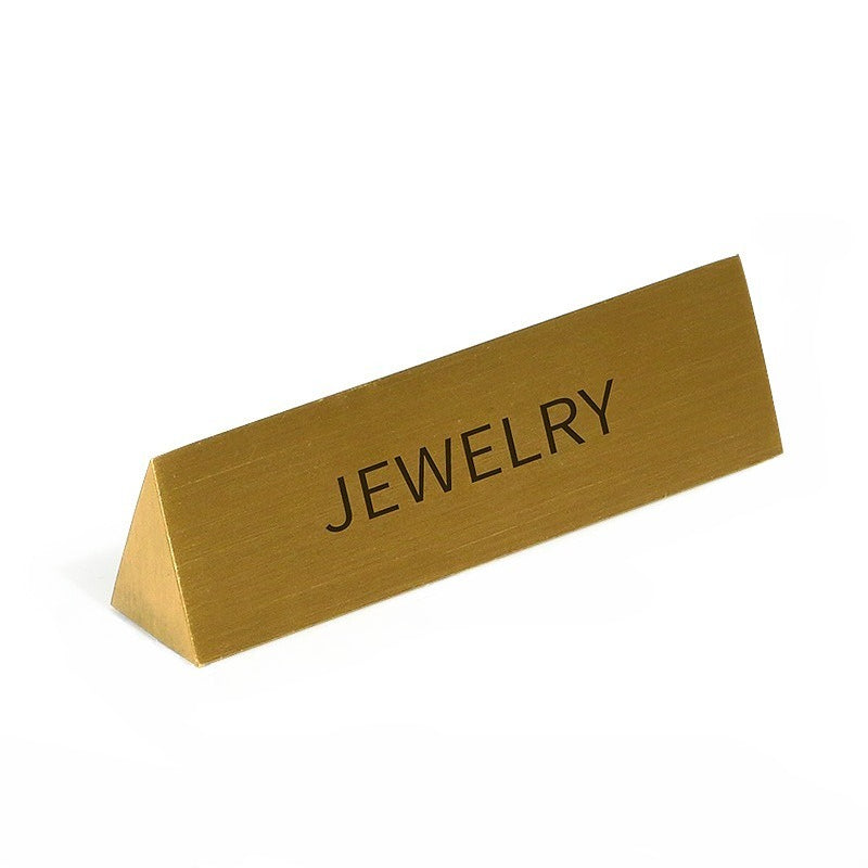 ring display and earring display - Beige Gold Velvet Metal Display Stand Ring Earring C02771 product view 17