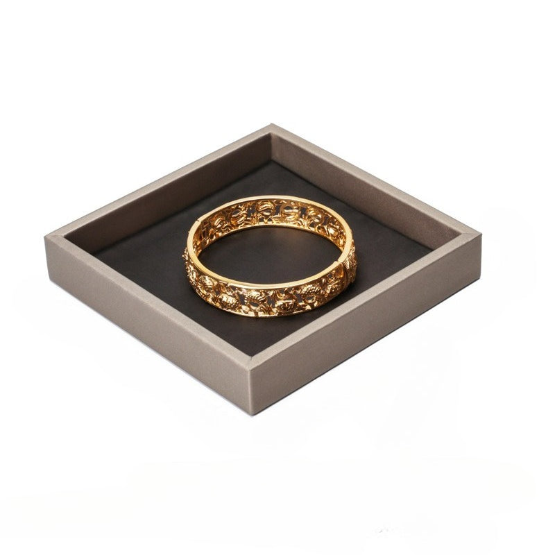 ring display and earring display - Black Beige PU Leather Display Stand Ring Earring C02800 product view 17