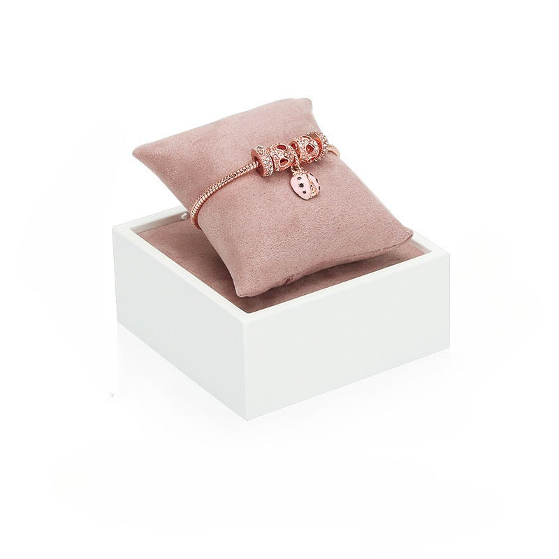 ring display and earring display - Pink White Velvet Display Stand Ring Earring C02693 product view 06