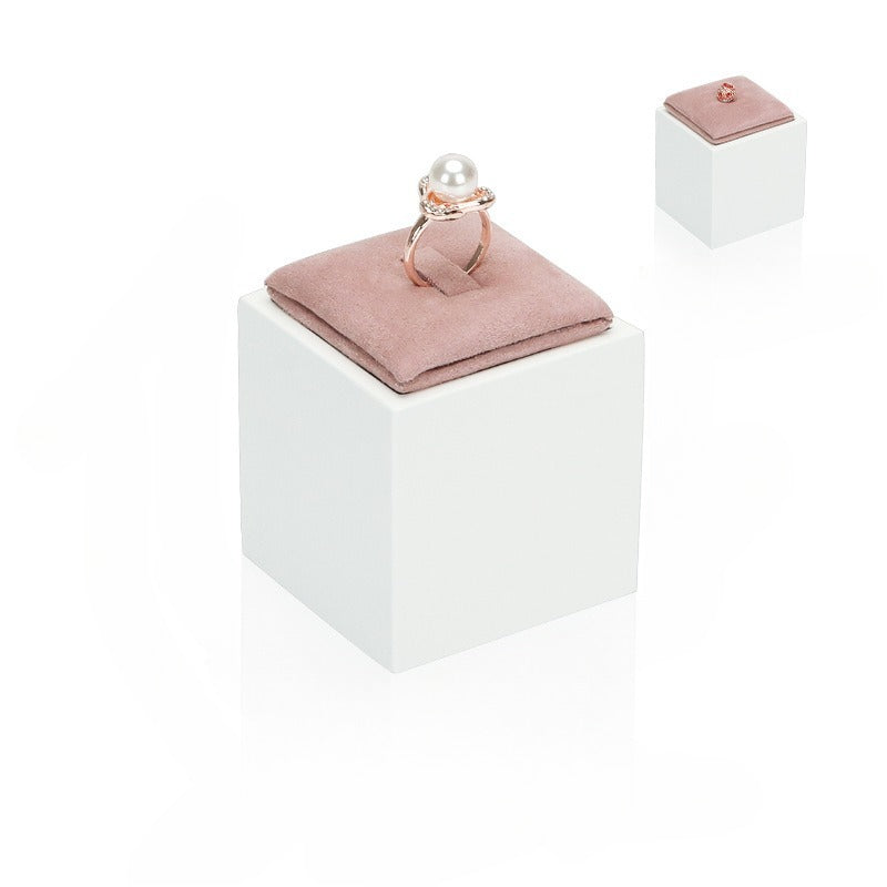 ring display and earring display - Pink White Velvet Display Stand Ring Earring C02693 product view 07