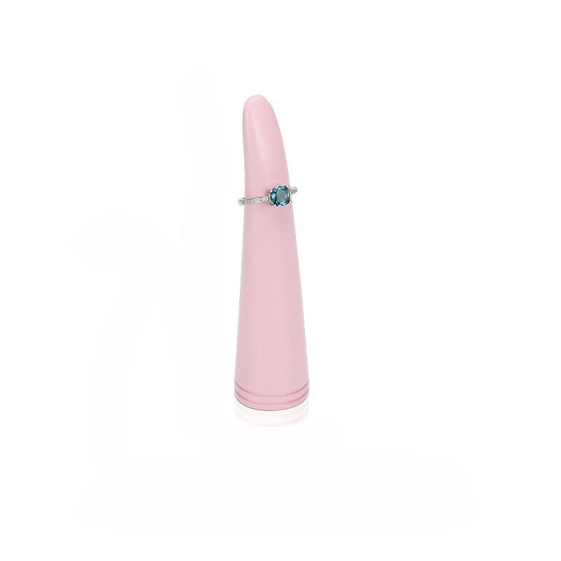 ring display and earring display - Pink White Velvet Display Stand Ring Earring C02693 product view 18