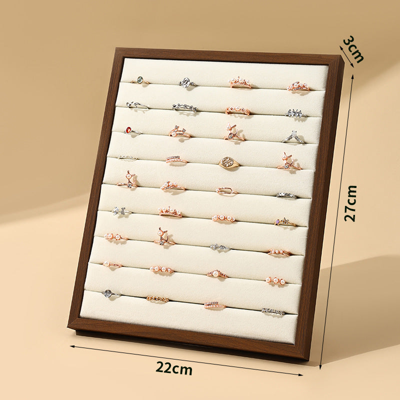 ring display and earring display and sterling silver jewelry - Black Ring Earrings Display Stand product view 08