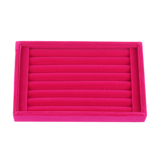 ring display and earring display - Velvet Ring Earring Tray Display open view