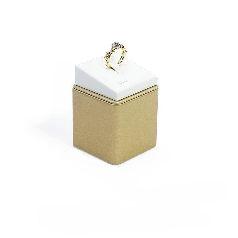 ring display - Leather Ring Display Stand Holder C02064 product view 05