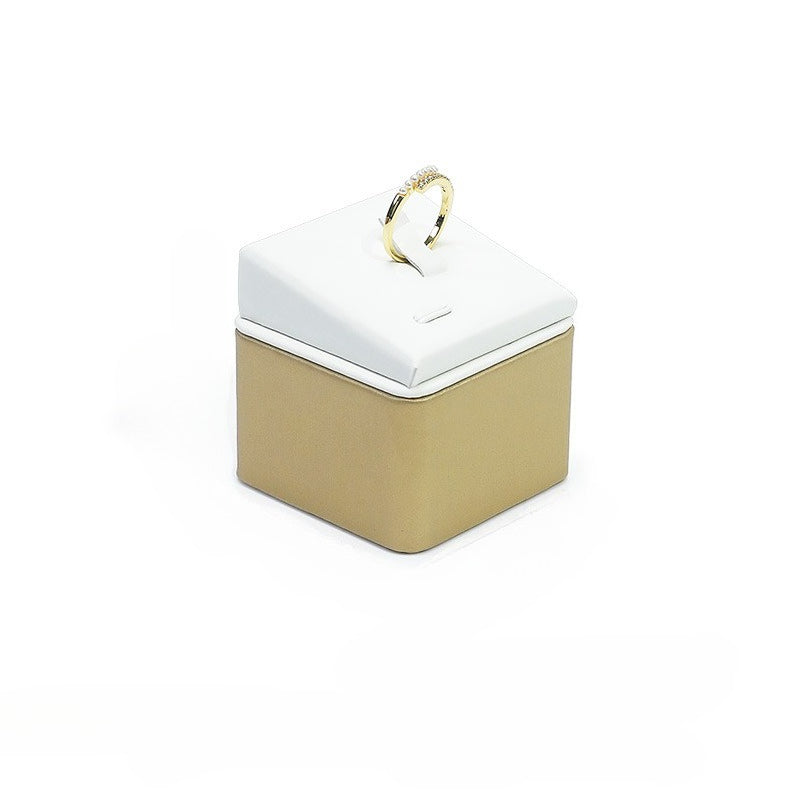 ring display - Leather Ring Display Stand Holder C02064 product view 06