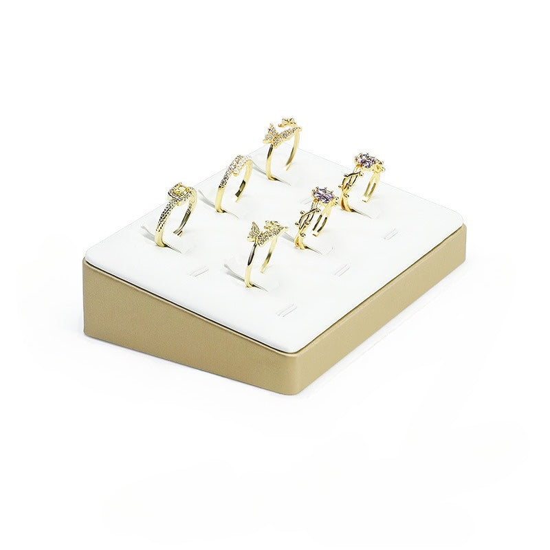 ring display - Leather Ring Display Stand Holder C02064 product view 07