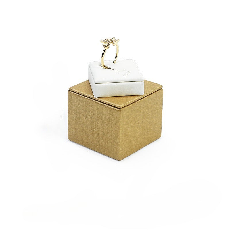 ring display - Leather Ring Display Stand Holder C02064 product view 08