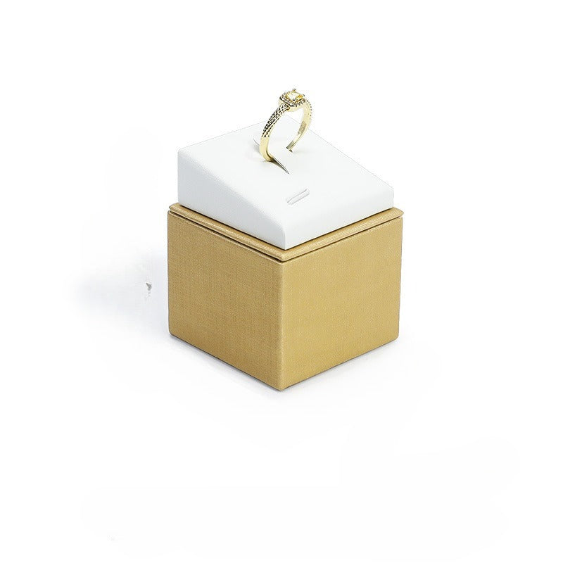 ring display - Leather Ring Display Stand Holder C02064 product view 10