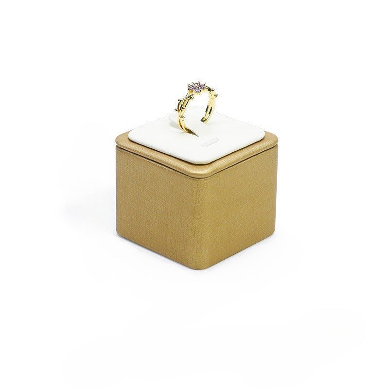 ring display - Leather Ring Display Stand Holder C02064 product view 11