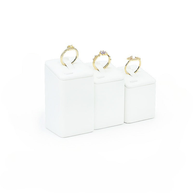 ring display - Leather Ring Display Stand Holder C02064 product view 14