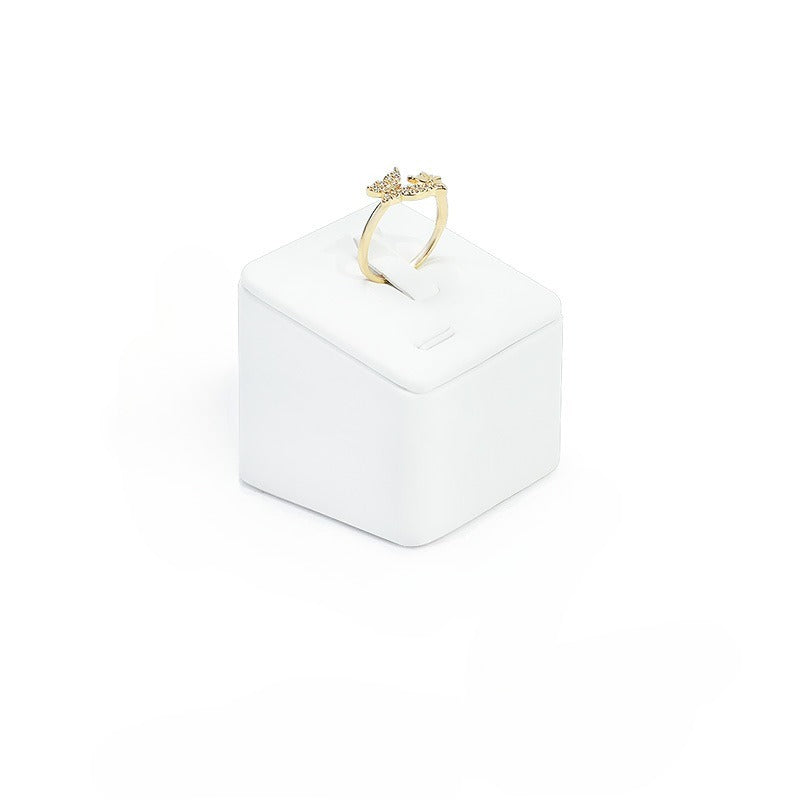 ring display - Leather Ring Display Stand Holder C02064 product view 15