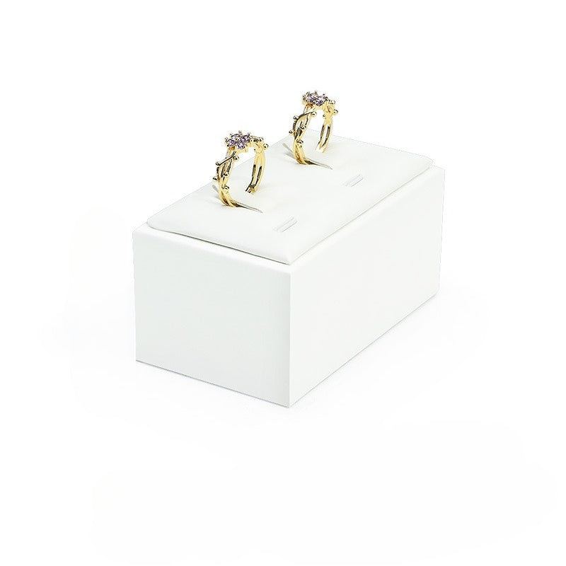 ring display - Leather Ring Display Stand Holder C02064 product view 16