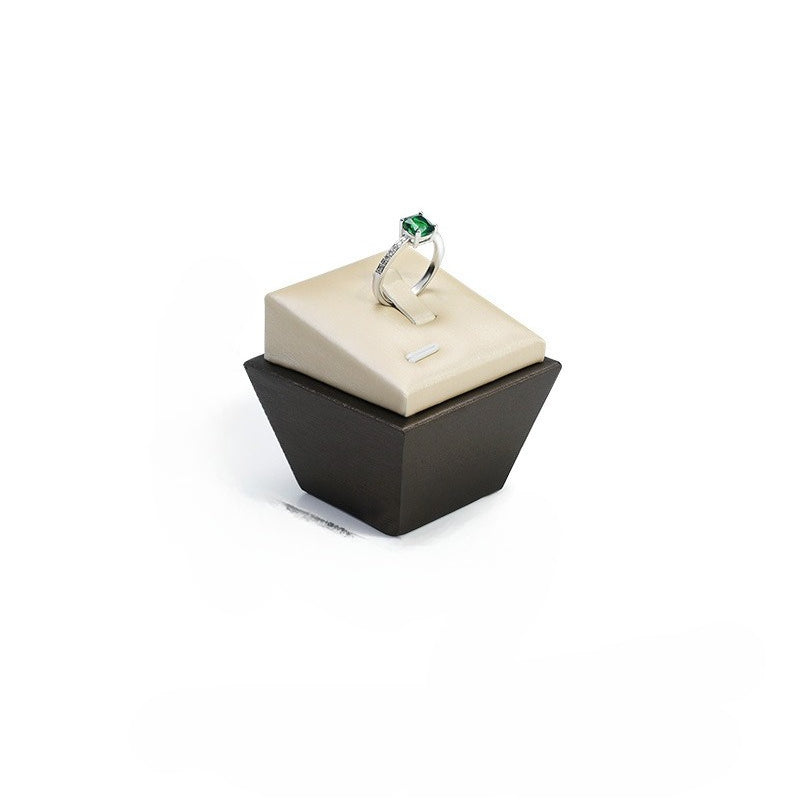 ring display - Leather Ring Display Stand Holder C02064 product view 18