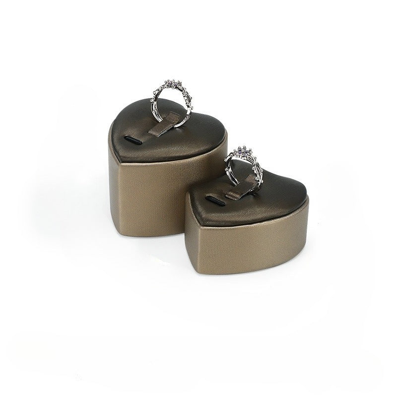 ring display - Leather Ring Display Stand Holder C02064 product view 20