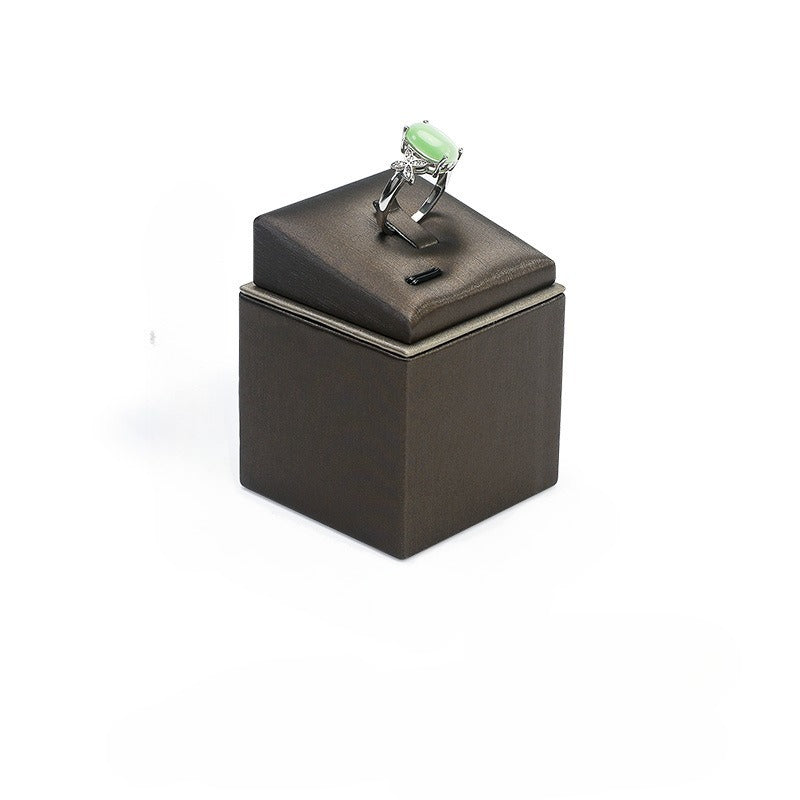 ring display - Leather Ring Display Stand Holder C02064 product view 21