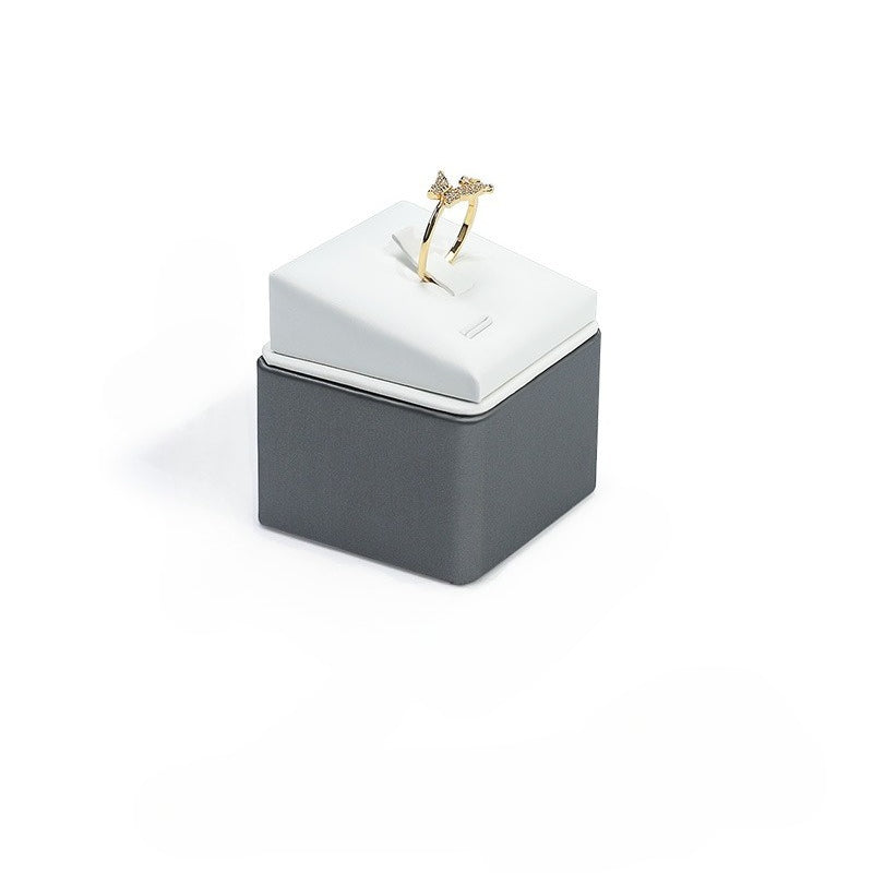 ring display - Leather Ring Display Stand Holder C02064 product view 24