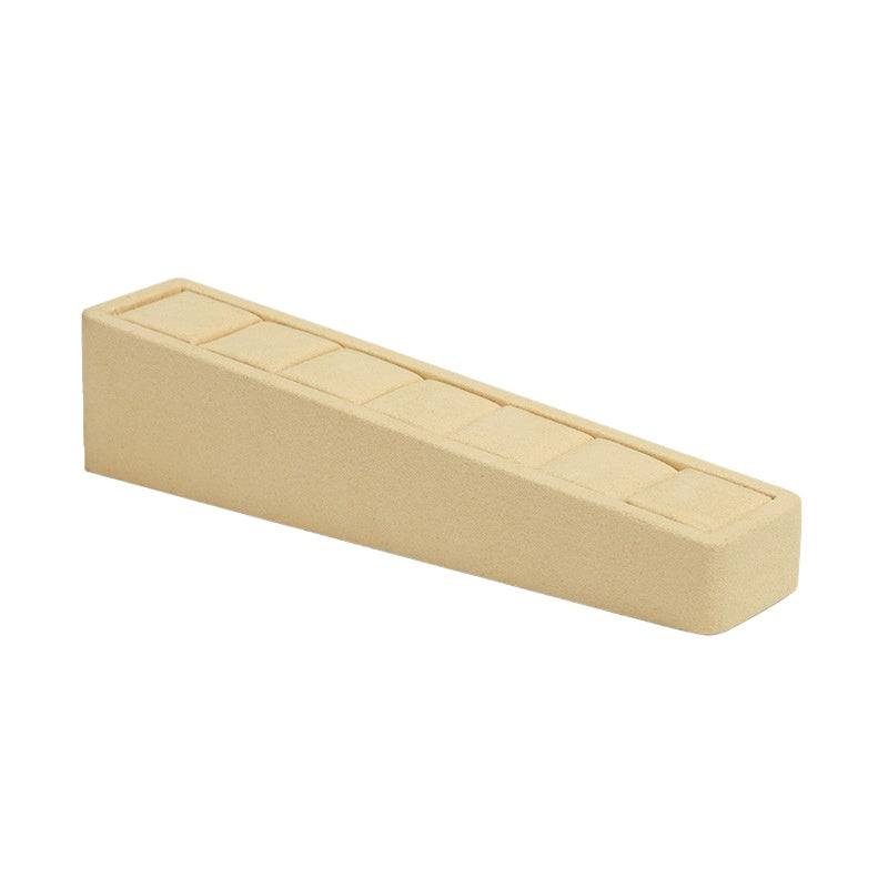 ring display and necklace display - Beige Gold Microfiber Display Stand Ring Necklace C00920 product view 10