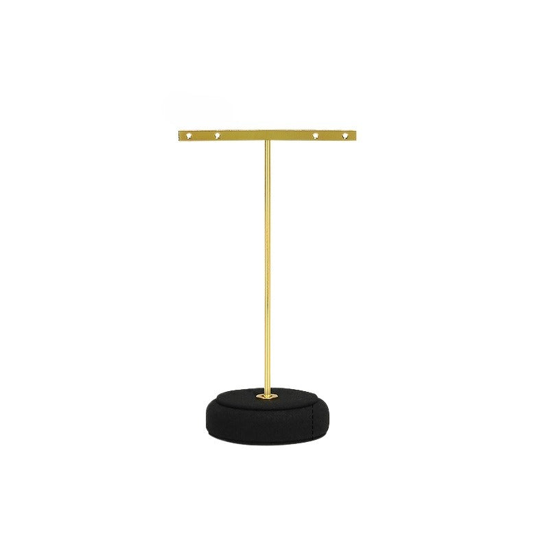 ring display and necklace display - Black Microfiber Display Stand Necklace Ring C02296 product view 11