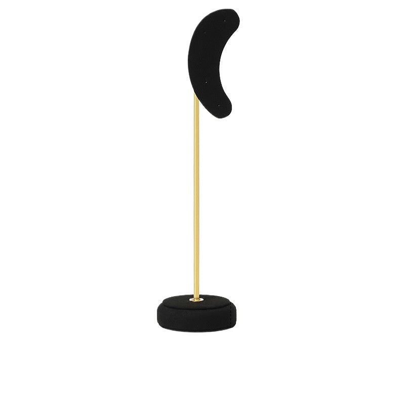 ring display and necklace display - Black Microfiber Display Stand Necklace Ring C02296 product view 13