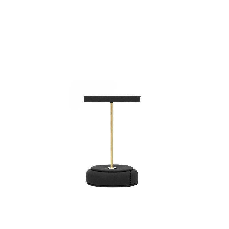 ring display and necklace display - Black Microfiber Display Stand Necklace Ring C02296 product view 14