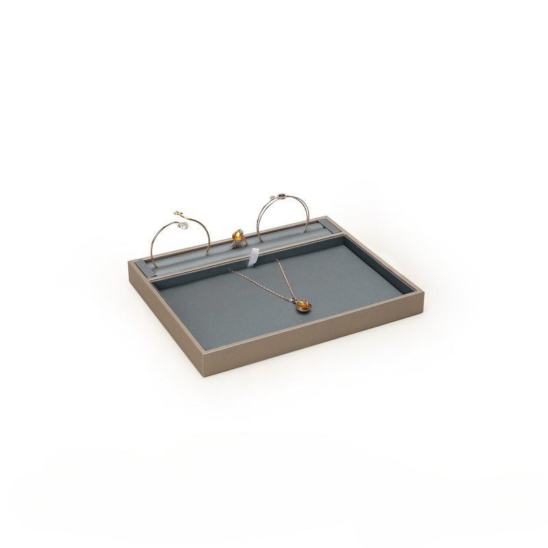 ring display and necklace display - Gray Necklace Ring Stand Display C01024 open view