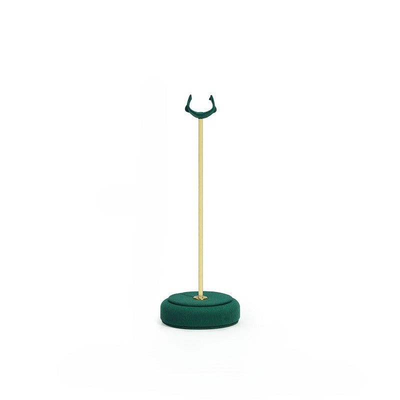 ring display - Gold Velvet Metal Ring Display Stand Holder C02836 detail view