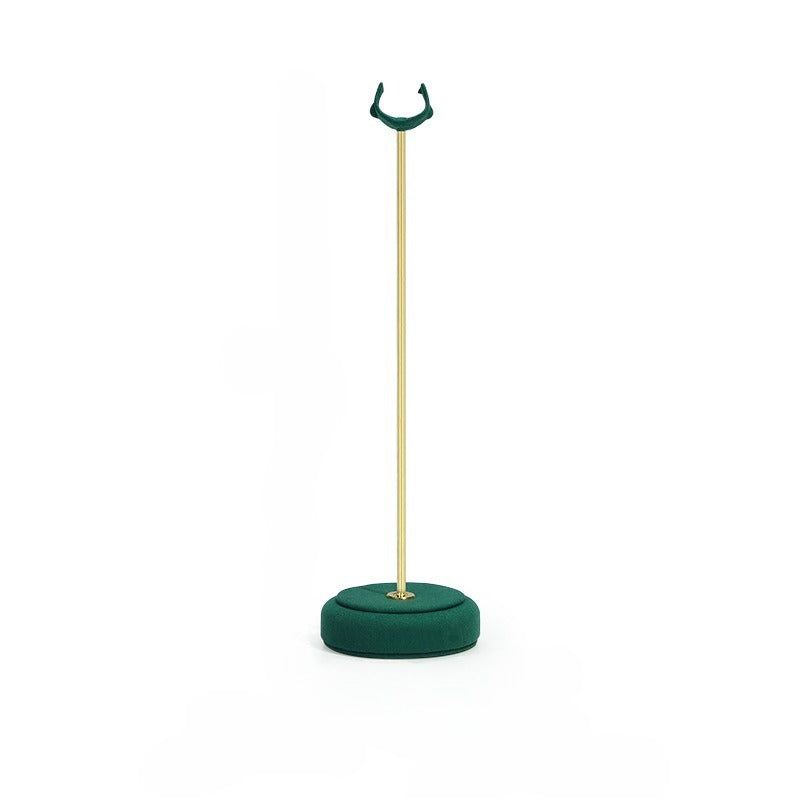 ring display - Gold Velvet Metal Ring Display Stand Holder C02836 product view 05