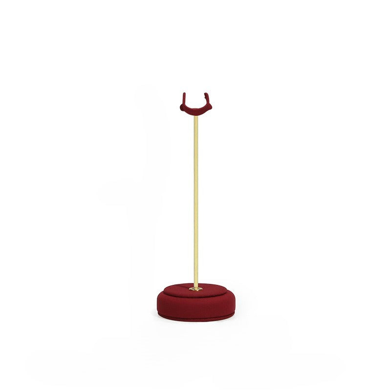 ring display - Gold Velvet Metal Ring Display Stand Holder C02836 product view 07