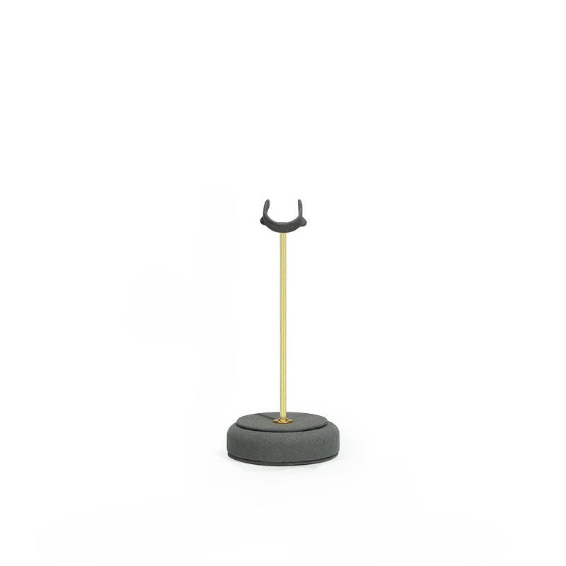 ring display - Gold Velvet Metal Ring Display Stand Holder C02836 product view 12
