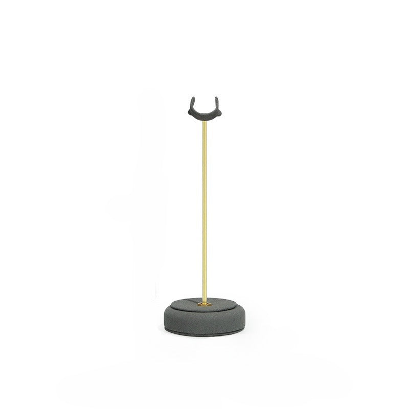 ring display - Gold Velvet Metal Ring Display Stand Holder C02836 product view 13