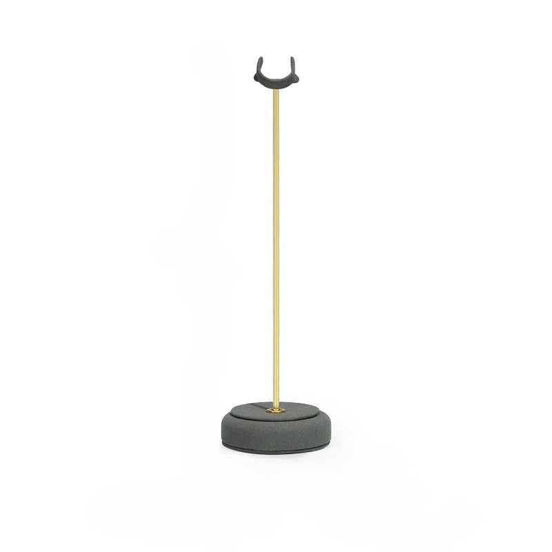 ring display - Gold Velvet Metal Ring Display Stand Holder C02836 product view 14