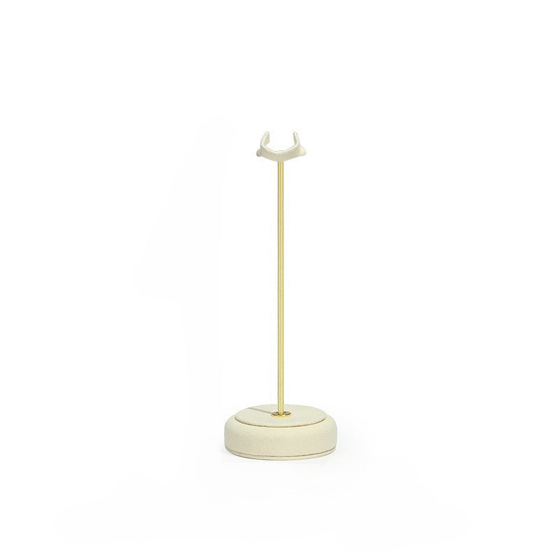 ring display - Gold Velvet Metal Ring Display Stand Holder C02836 product view 16